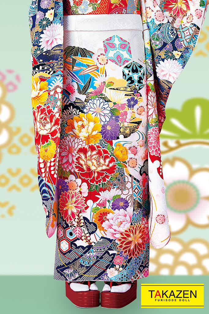 上品かわいい古典 おしとやか綺麗系 白 紺 赤 347 古典 成人式は上品で優雅な古典振袖 振袖 袴レンタルなら Takazen 大阪 心斎橋 堺 兵庫 神戸 奈良の店舗へ