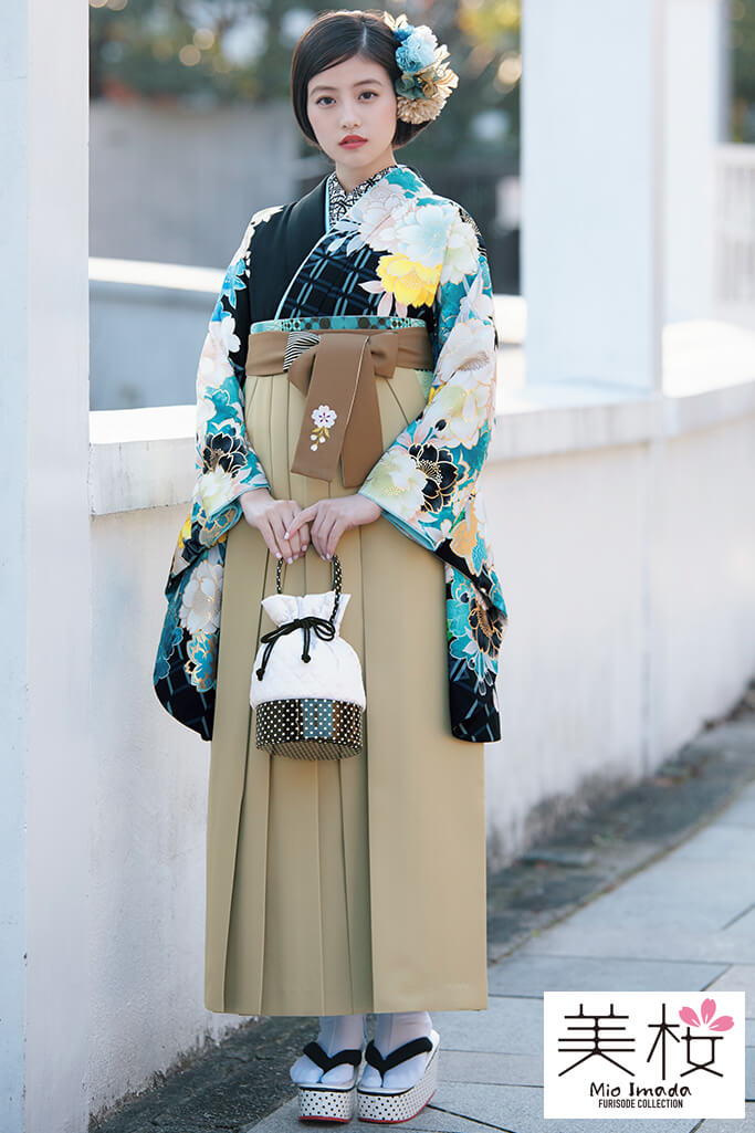卒業式袴レンタル 通販可 上品清楚古典 大人可愛いサクラ柄 黄 紺 ブルー 水色 K 古典 成人式振袖 卒業式袴レンタル 前撮りなら Takazen 大阪 梅田 心斎橋 堺 兵庫 神戸 奈良の店舗へ