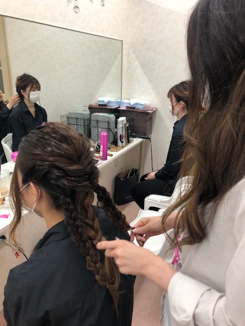 ヘア講習実施中♪