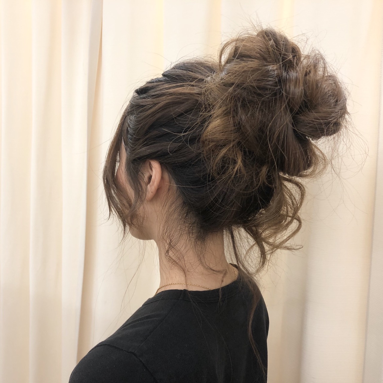 ルーズなゆるふわお団子ヘアの作り方💗