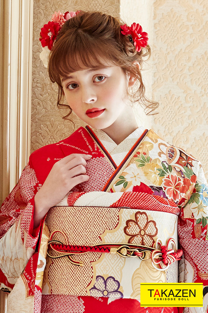 セール 登場から人気沸騰 結婚式 結納R938 正絹 黄 小桜散らし薔薇と