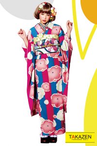 振袖　レトロ