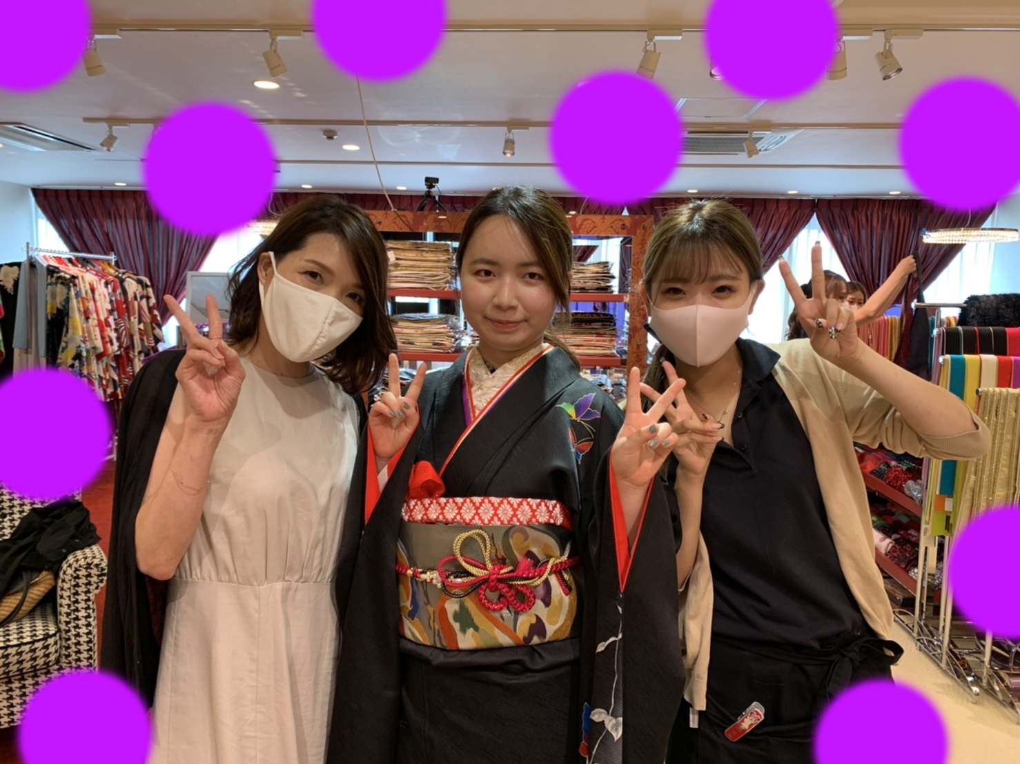 ♡31日　お母様の持込お振袖のかわいい姫ちゃん♡