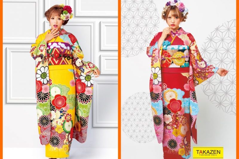 ❤18日　可愛いレトロ古典のお振袖をお友達と一緒に着よう❤