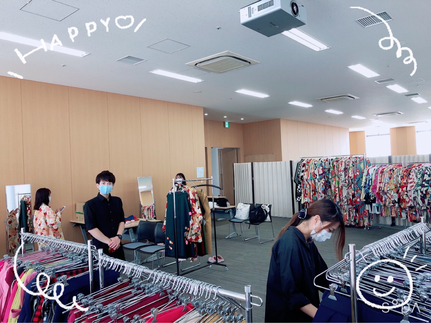 ♡20日　大阪経済大学展示会1日目♡