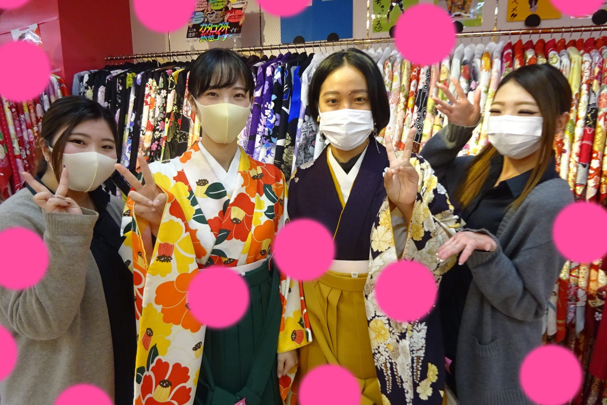 ♡14日　お友達同士のオシャレ袴姫ちゃん♡