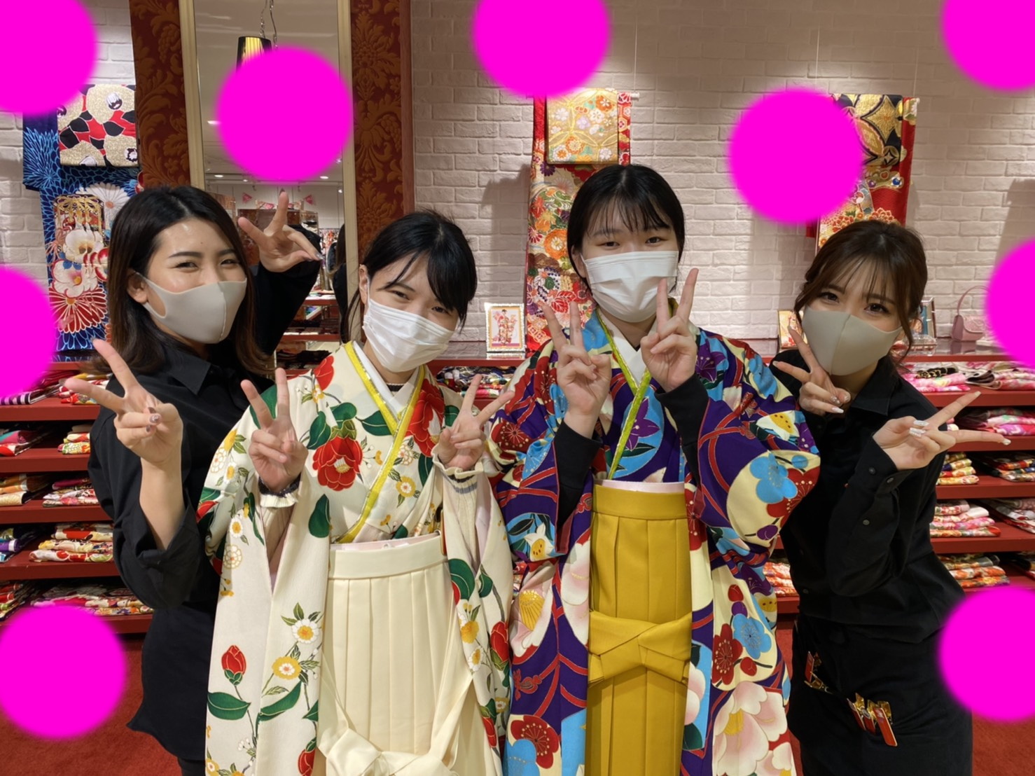 ♡大阪梅田で　成人式レトロ袴レンタル姫ちゃん♡