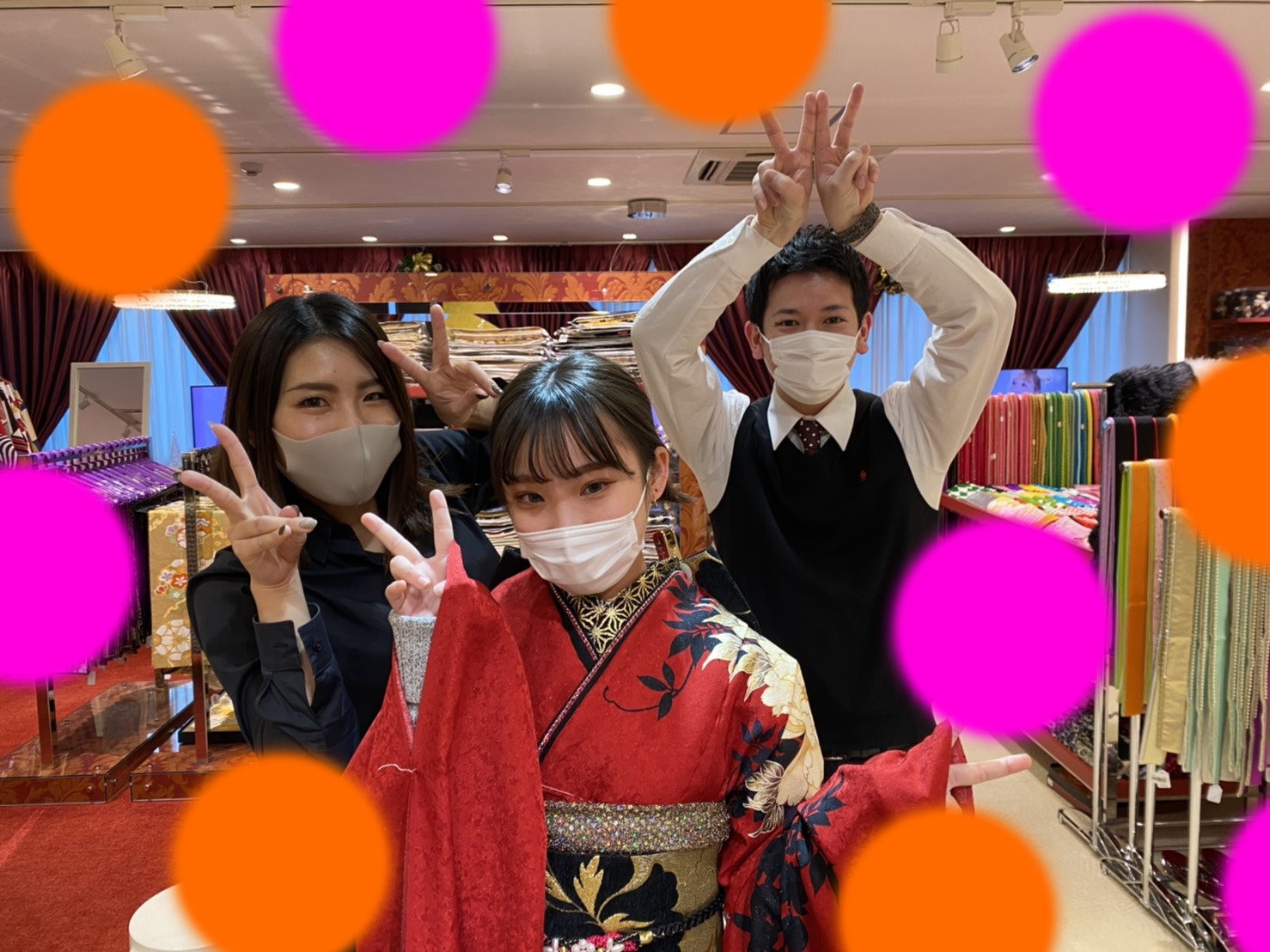 12日 ♡大阪梅田成人式振袖レンタル　モード柄お嬢様♡