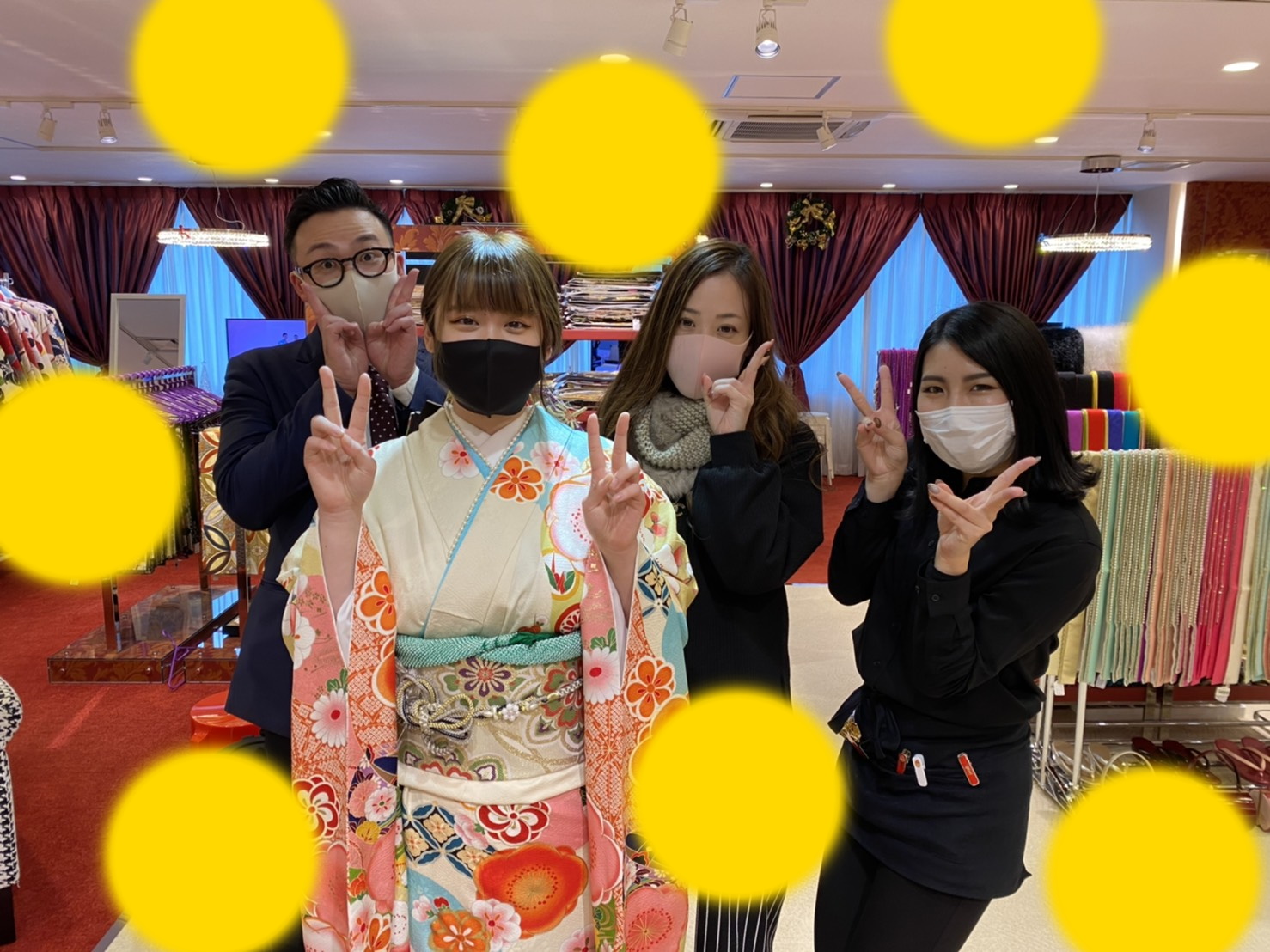 ♡27日　大阪梅田で成人式＆卒業式　振袖袴レンタルお嬢様♡