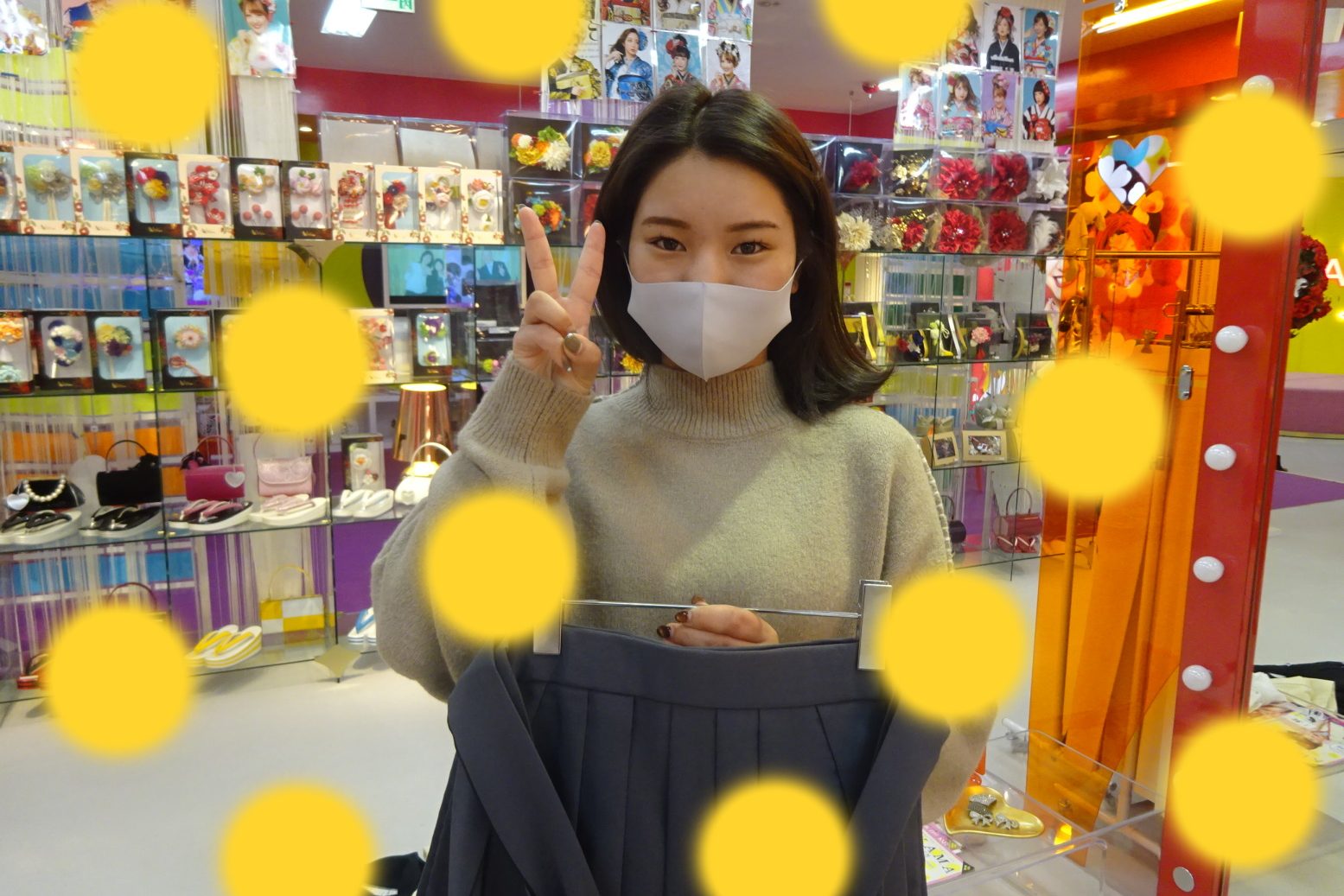♡7日　グレーのグラデーションの可愛い袴の姫ちゃん♡