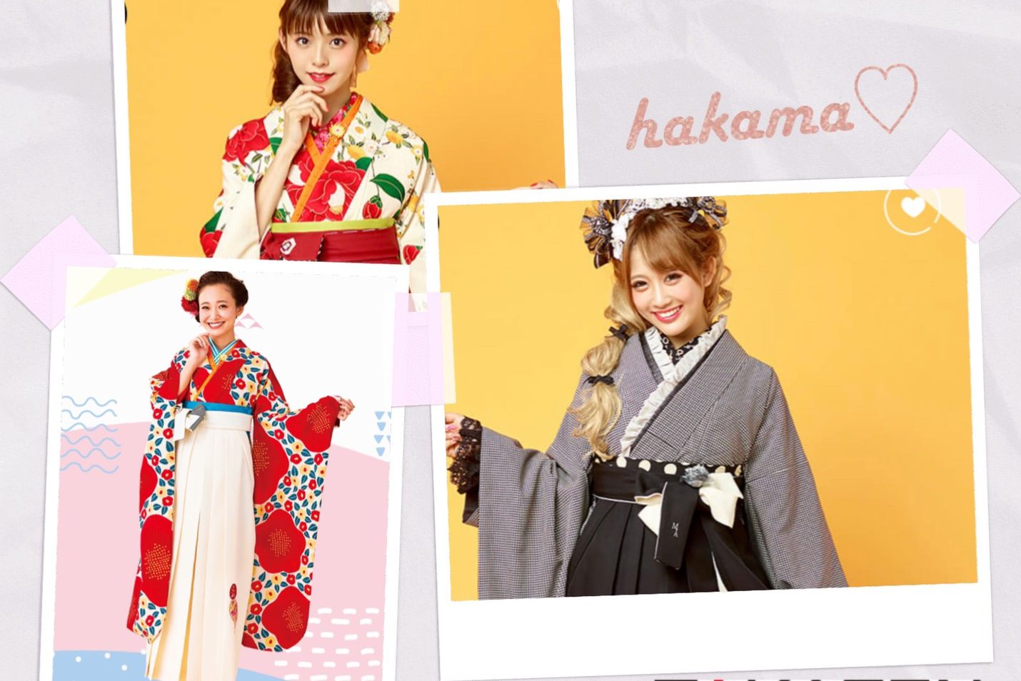 ♥神戸三宮で可愛い袴レンタル『TAKAZEN神戸店』♥