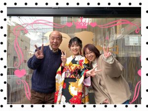 振袖　前撮り　レトロ古典　