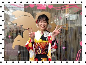 振袖　前撮り　レトロ古典　