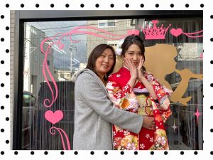 振袖　成人式　奈良　レンタル　赤