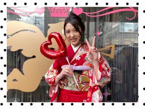 振袖　成人式　奈良　レンタル　赤