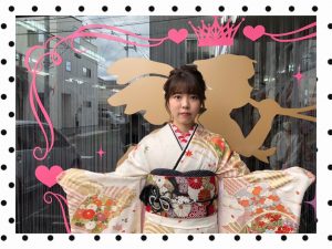 振袖　成人式　奈良　レンタル　古典柄　白