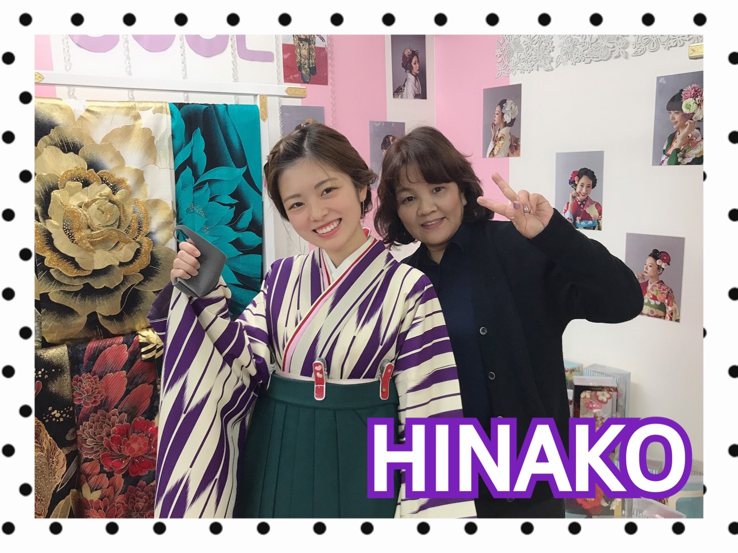 3日♡【奈良】袴のご来店姫ちゃんご紹介♡矢絣の二尺袖☆彡