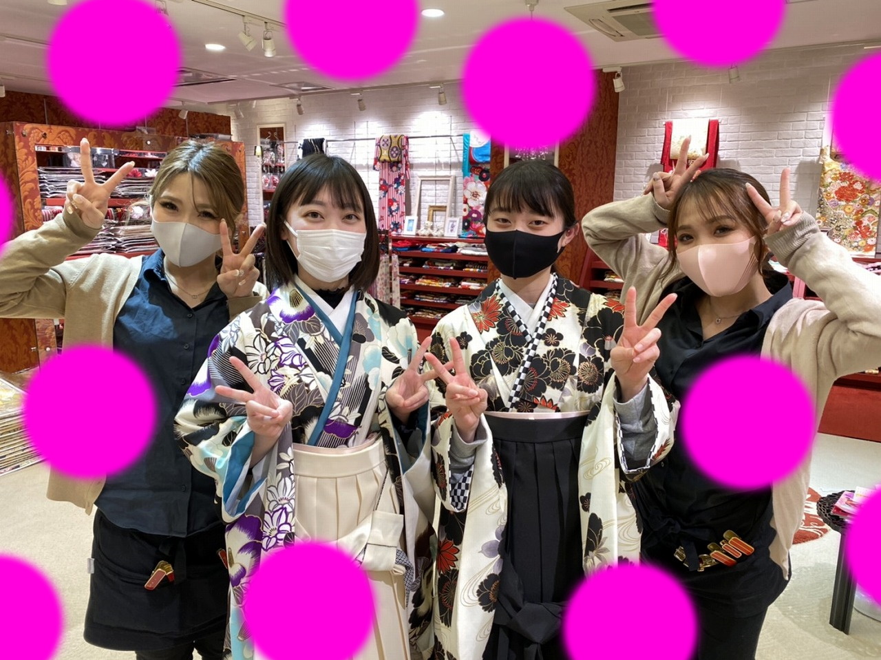 ♡21日　大阪梅田で卒業式の袴♡