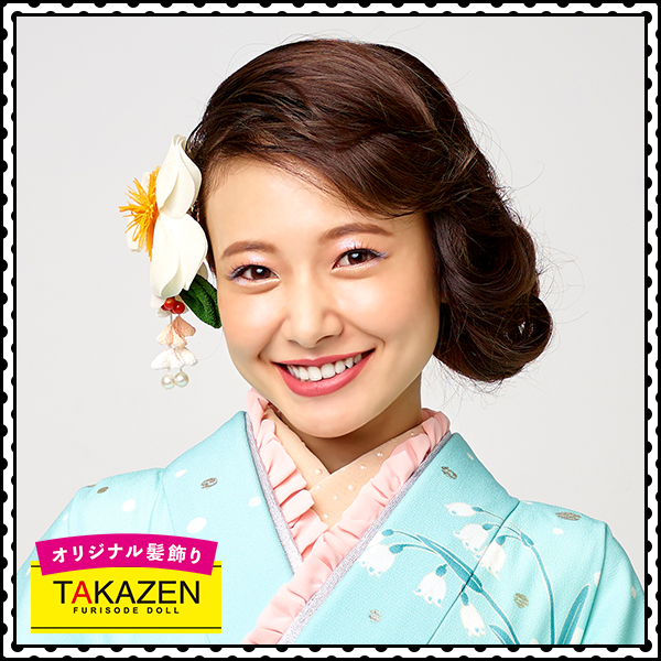 レトロ振袖用髪型 フィンガーウェーブ風 成人式振袖 卒業式袴レンタル 前撮りなら Takazen 大阪 梅田 心斎橋 堺 兵庫 神戸 奈良の店舗へ