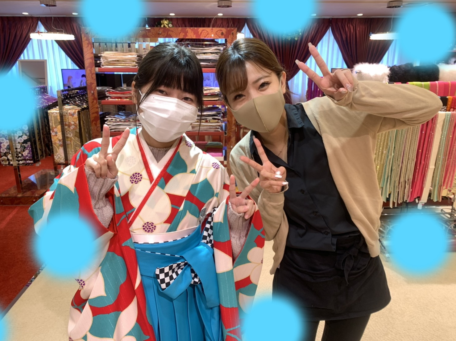 ♡9日【大阪梅田で卒業式】レトロ柄かわいい袴姫ちゃん♡