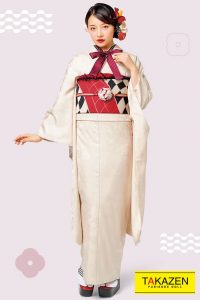 レトロ　可愛い　振袖