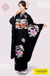 レトロ　可愛い　振袖