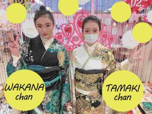 MODE系　振袖　TAKAZEN心斎橋店　ペアコーデ　双子コーデ