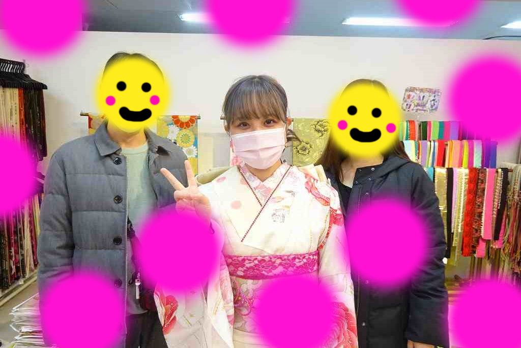 ♡30日　神戸でレンタルのピンク色のキュートで可愛いお振袖の姫ちゃん♡