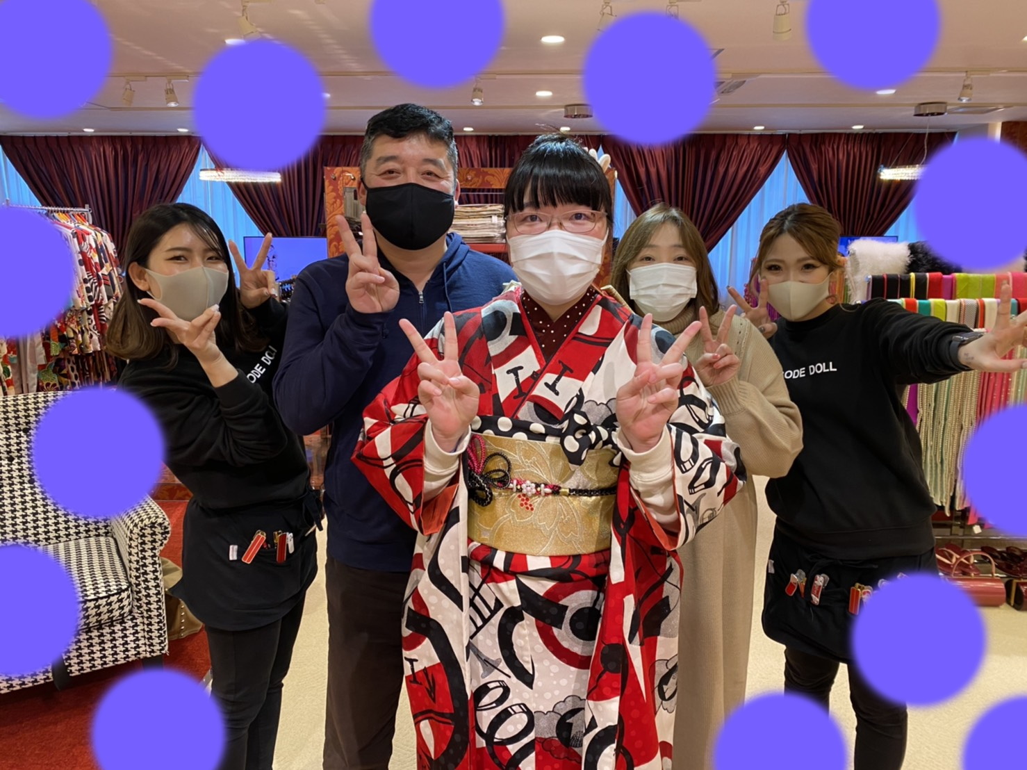 ♡10日　大阪梅田で個性的お振袖姫ちゃん♡