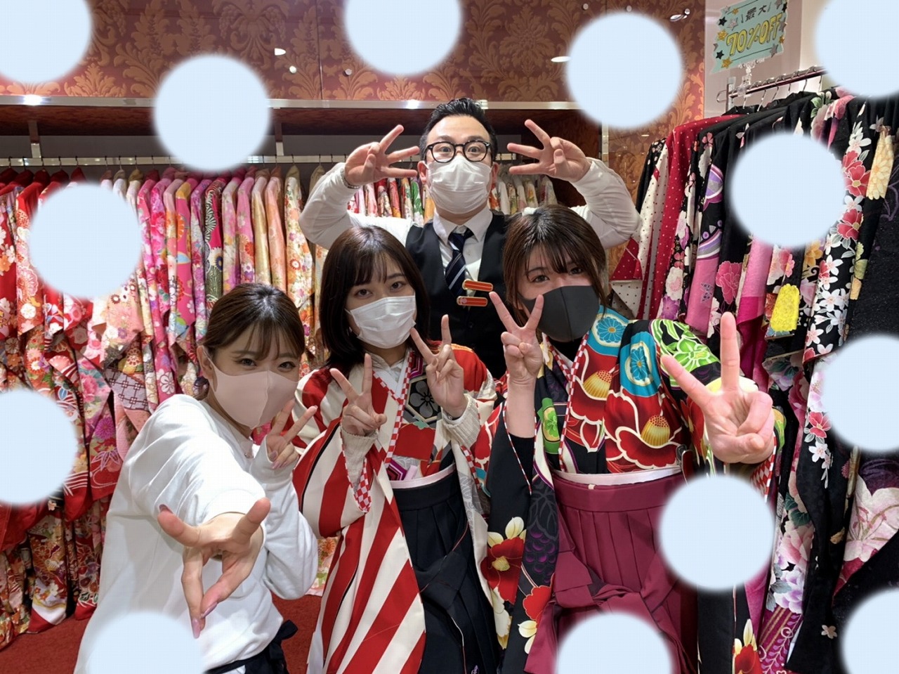 ♡27日　大阪梅田でレトロ柄おしゃれな袴の姫ちゃん♡