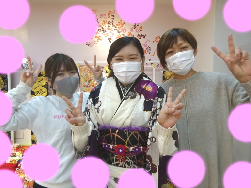 ♡8日　神戸三宮で成人式★大人気のお振袖姫ちゃん♡