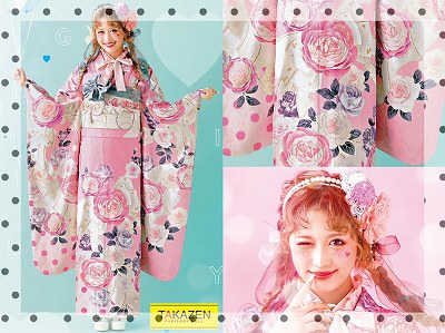 ♥26日　大人気モデル伊藤桃々ちゃん着用お振袖♥