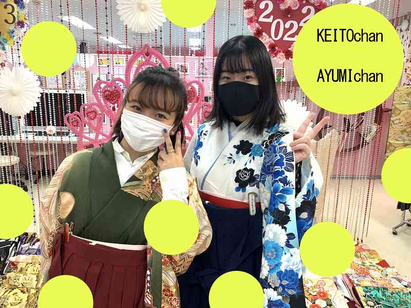 ♡18日　可愛いお友達同士袴姫ちゃん♡