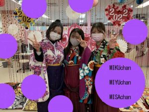 袴　卒業式　TAKAZEN心斎橋店　ギャル振袖