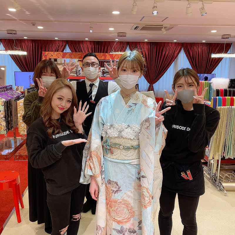 パステルカラーのオシャレ振袖💗