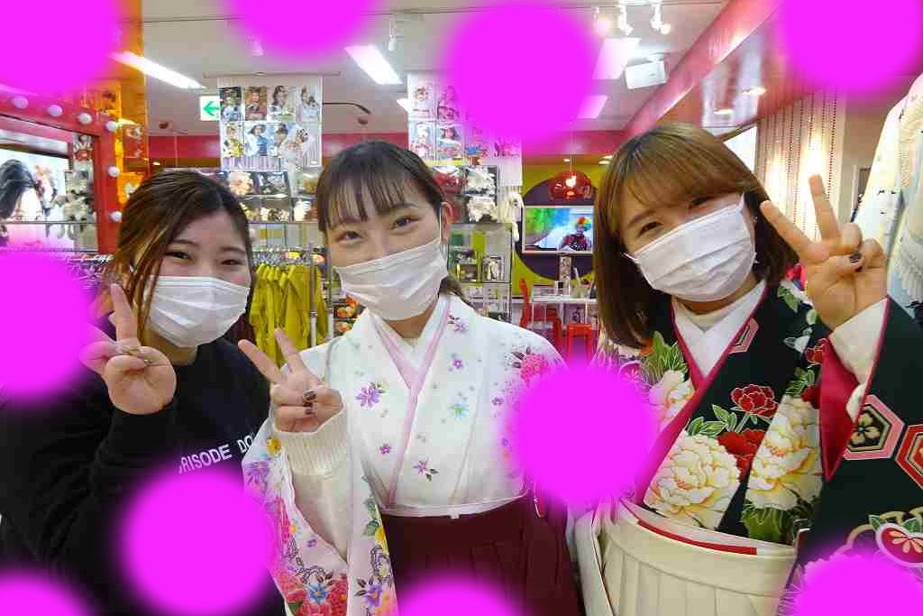 ♡1日　三宮・元町で袴レンタルのお友達同士で可愛い姫ちゃん♡