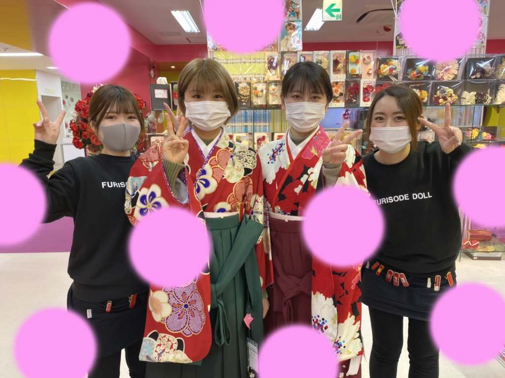 ♡13日　神戸の学生さんTAKAZENに集合♡可愛くてオシャレな袴姫ちゃん♡