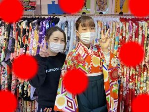 TAKAZEN　タカゼン　卒業式　袴　レンタル　レトロ　オレンジ　オシャレ