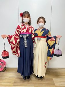 ヘアアレンジ　ヘアセット　卒業式ヘア　袴