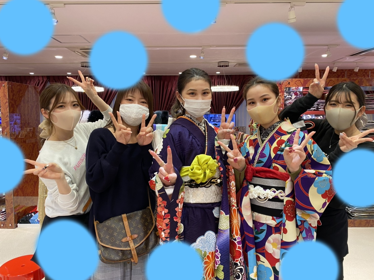 ♡14日　大阪梅田で　2022年成人お振袖姫ちゃん♡