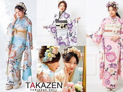 ♡23日　TAKAZENオリジナルヘップバーンのお振袖♡