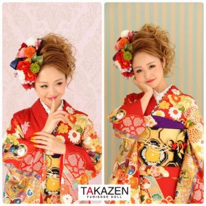成人式　振袖レンタル　写真だけ　写真で残す成人式　古典柄　赤　豪華　華やか