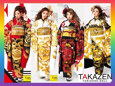 ♥5日　派手カッコいいバラのお振袖♥