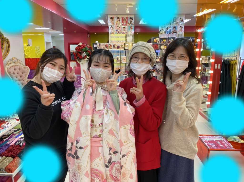 TAKAEZN　タカゼン　神戸店　振袖　レンタル　カワイイ　ピンク