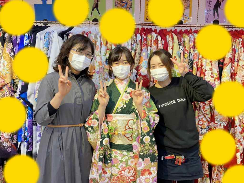 撮影会　持ち込み　写しま　緑　振袖　元町　神戸　三宮