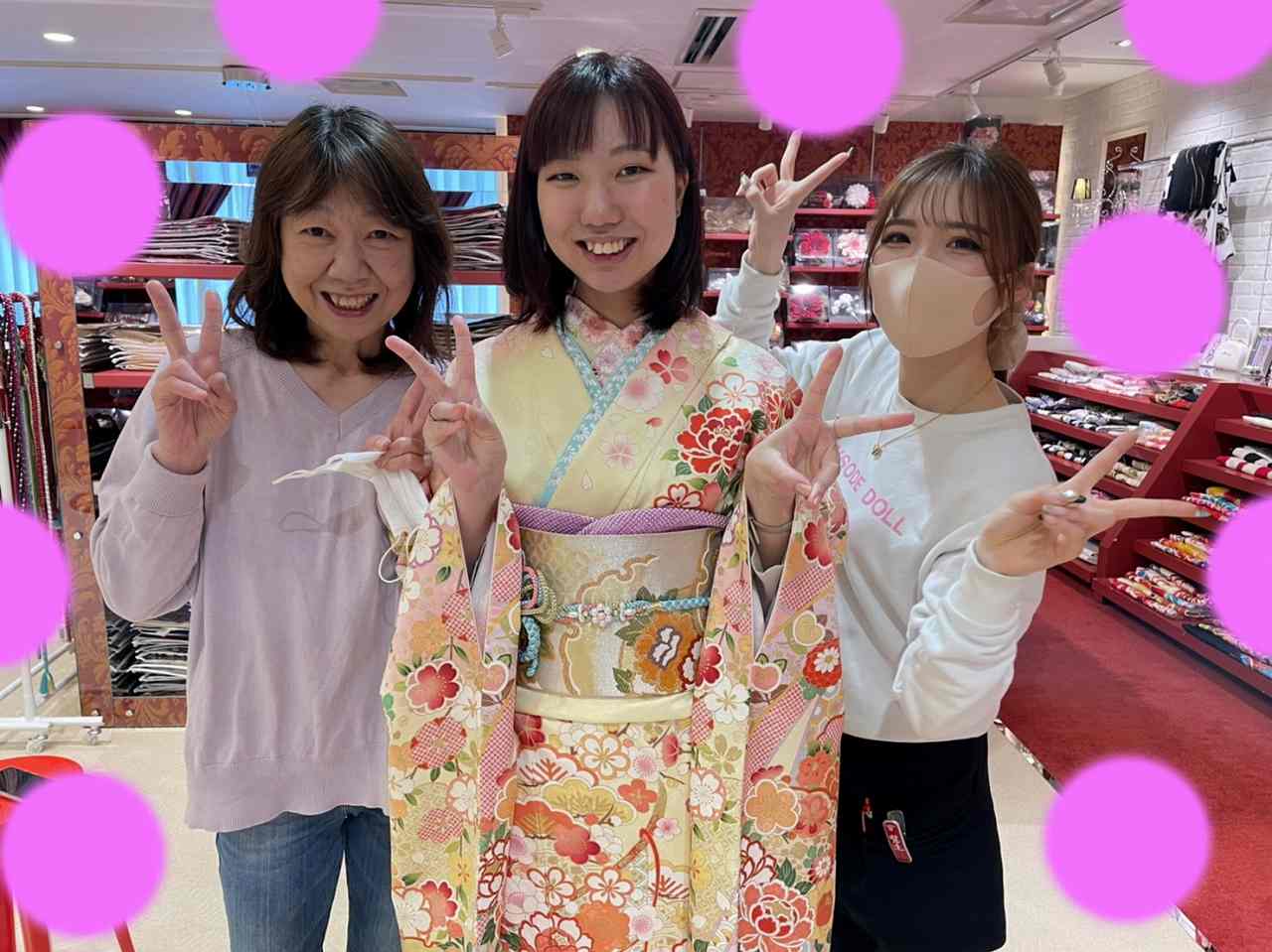 ♡25日　大阪梅田で成人式お振袖姫ちゃん♡
