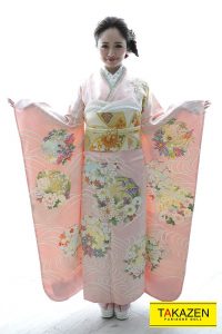 古典　振袖　高級振袖　可愛い　ピンク