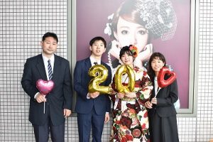 成人式　前撮り撮影会　ご家族ショット