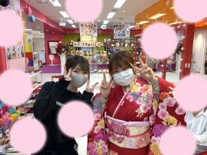 TAKAZEN　タカゼン　振袖　レンタル　神戸　成人式　ピンク　赤
