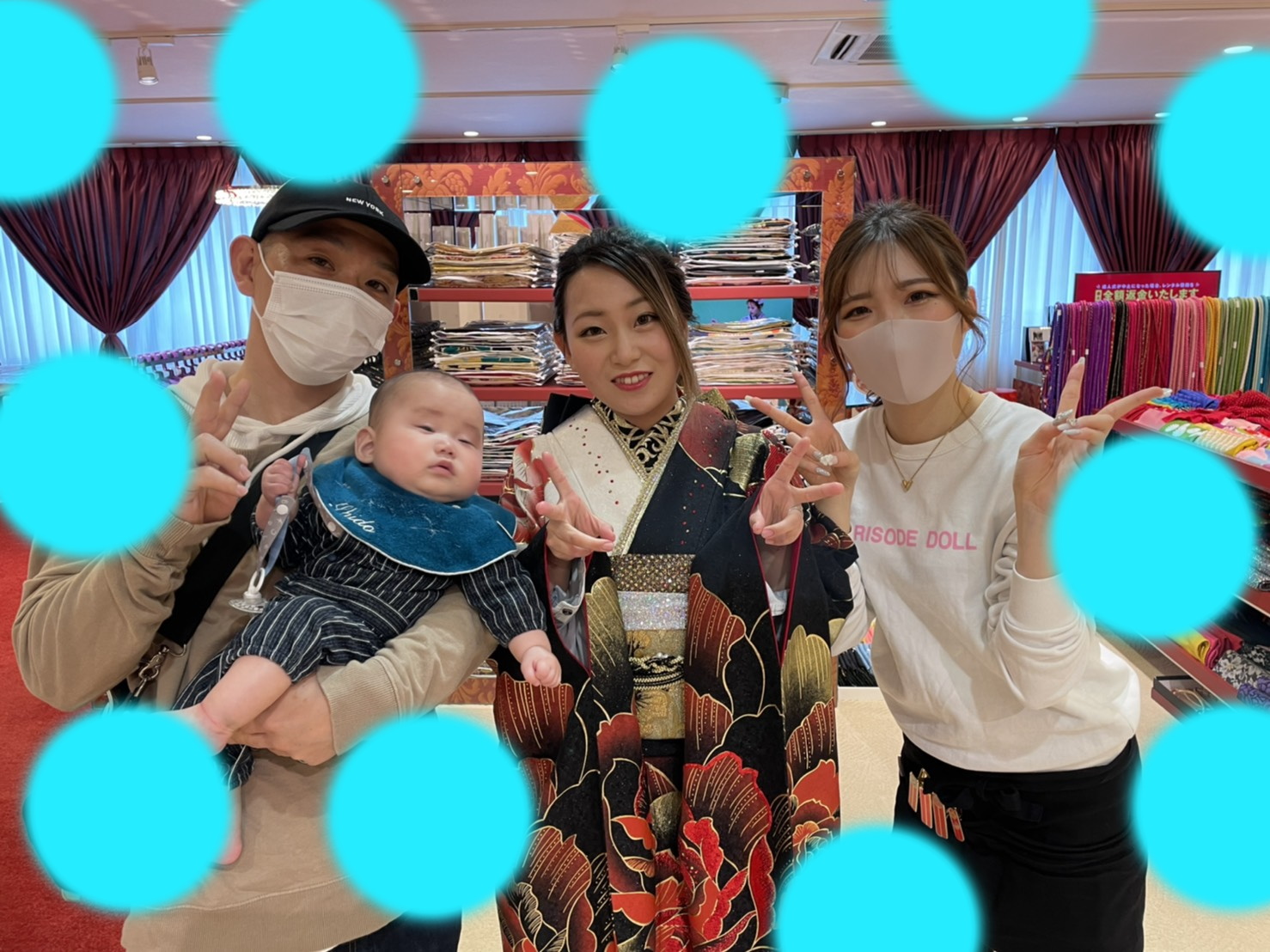♡16日　大阪梅田で成人式お振袖姫ちゃん♡